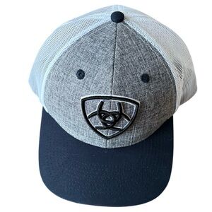 Men’s ARIAT Navy Outline Shield Trucker Cap